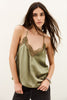Corina ~ Satin Cami Top