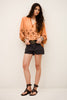 Zato Patterned Blouse ~ Mandarine