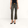Kendra H/R Crop Flare ~ Ash Olive