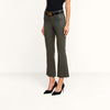 Kendra H/R Crop Flare ~ Ash Olive