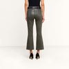 Kendra H/R Crop Flare ~ Ash Olive