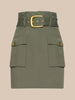 Maelis Mini Skirt ~ Smokey Olive