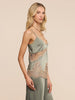Mitsu Lace Trim Cami~Smokey Olive/Praline