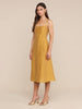 Meredith Linen-Blend Dress ~ Golden Spice