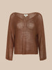 Ethan Knit Pullover ~ Dark Caramel