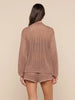Mariana Pointelle Knit Shirt ~ Hazelnut