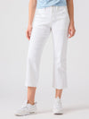Vacation Crop High Rise Pants ~ White