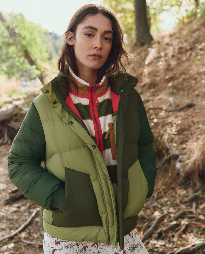 The Polar Puffer ~ Army Colorblock – Chic Streets