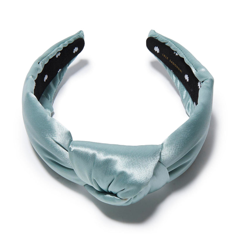NEW Lele Sadoughi Turquoise Knotted Silk Headband Turquoise Knotted Silk Headband – Monkee main image 3