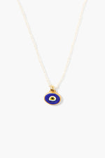 Mya Evil Eye Necklace ~ Blue Mix